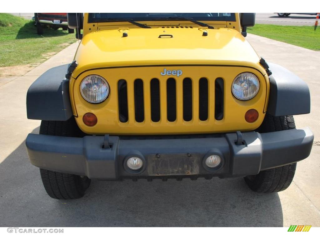 2008 Wrangler X 4x4 - Detonator Yellow / Dark Slate Gray/Medium Slate Gray photo #7