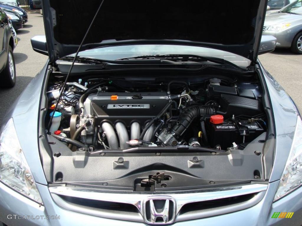 2007 Accord EX-L Sedan - Cool Blue Metallic / Gray photo #22