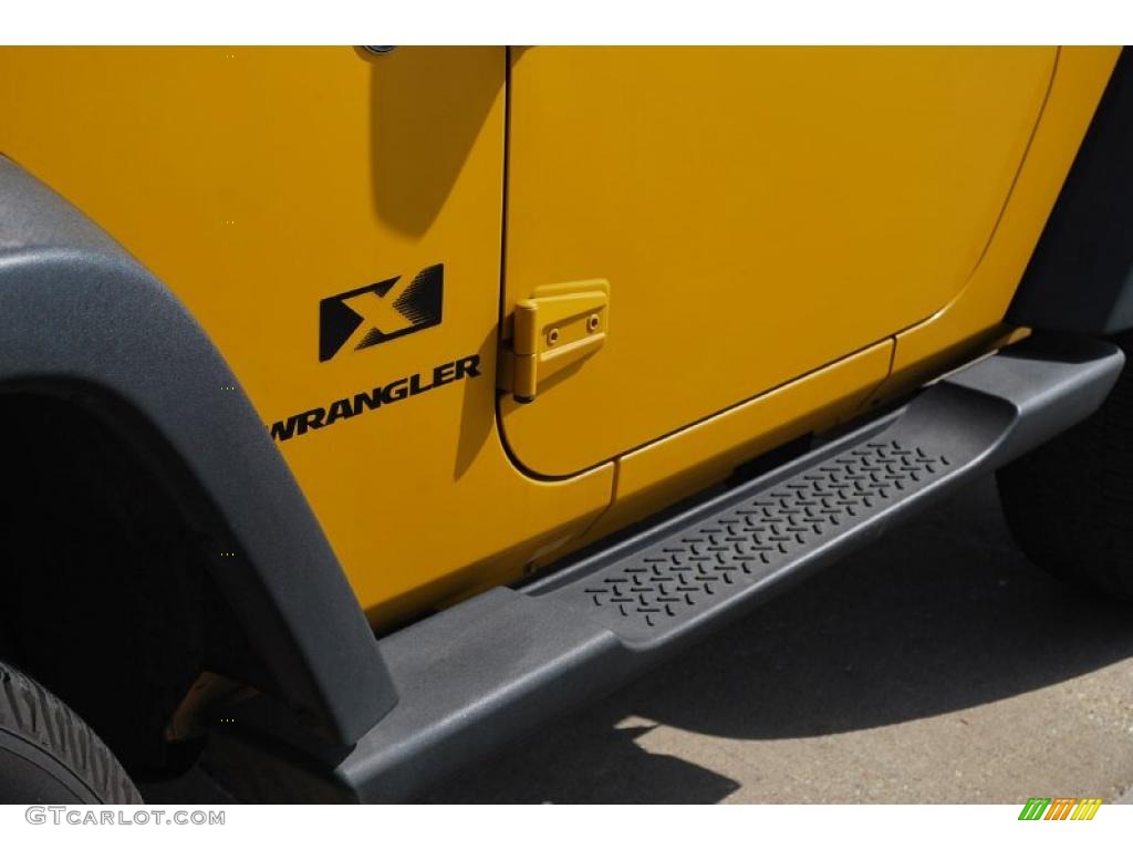 2008 Wrangler X 4x4 - Detonator Yellow / Dark Slate Gray/Medium Slate Gray photo #8