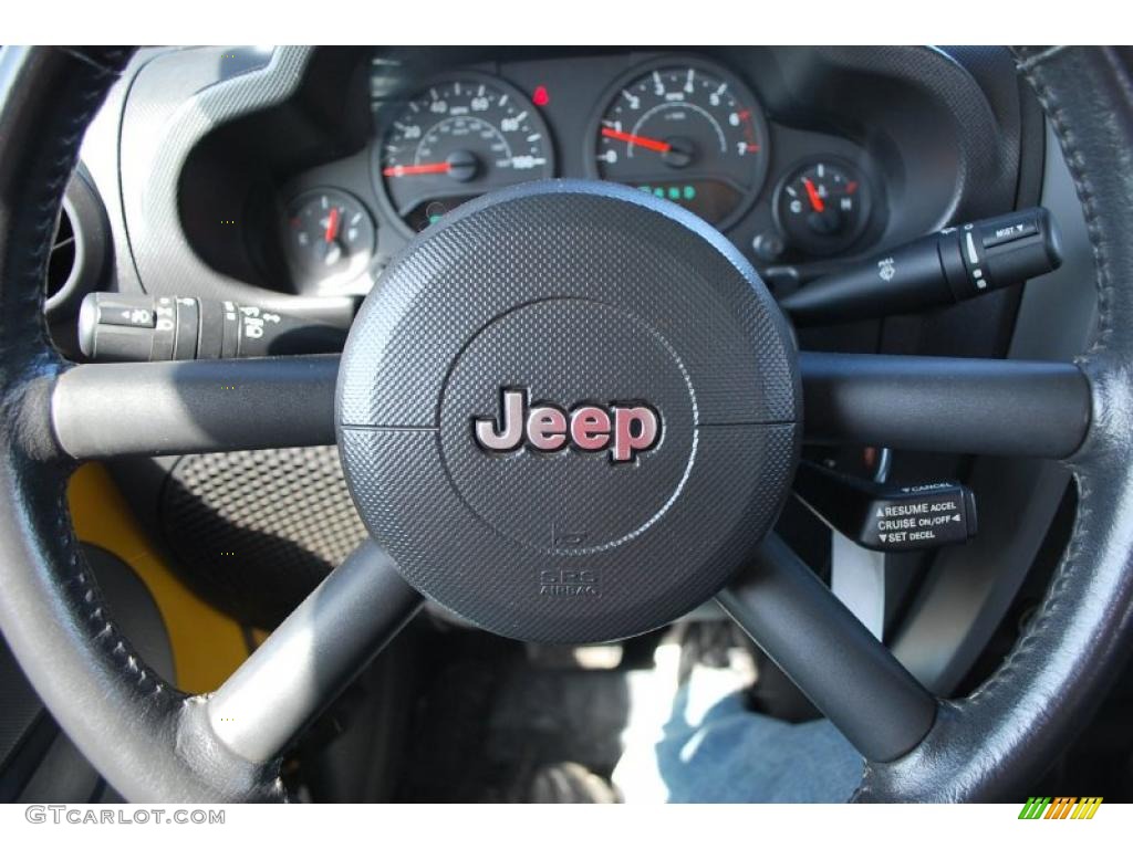 2008 Wrangler X 4x4 - Detonator Yellow / Dark Slate Gray/Medium Slate Gray photo #19