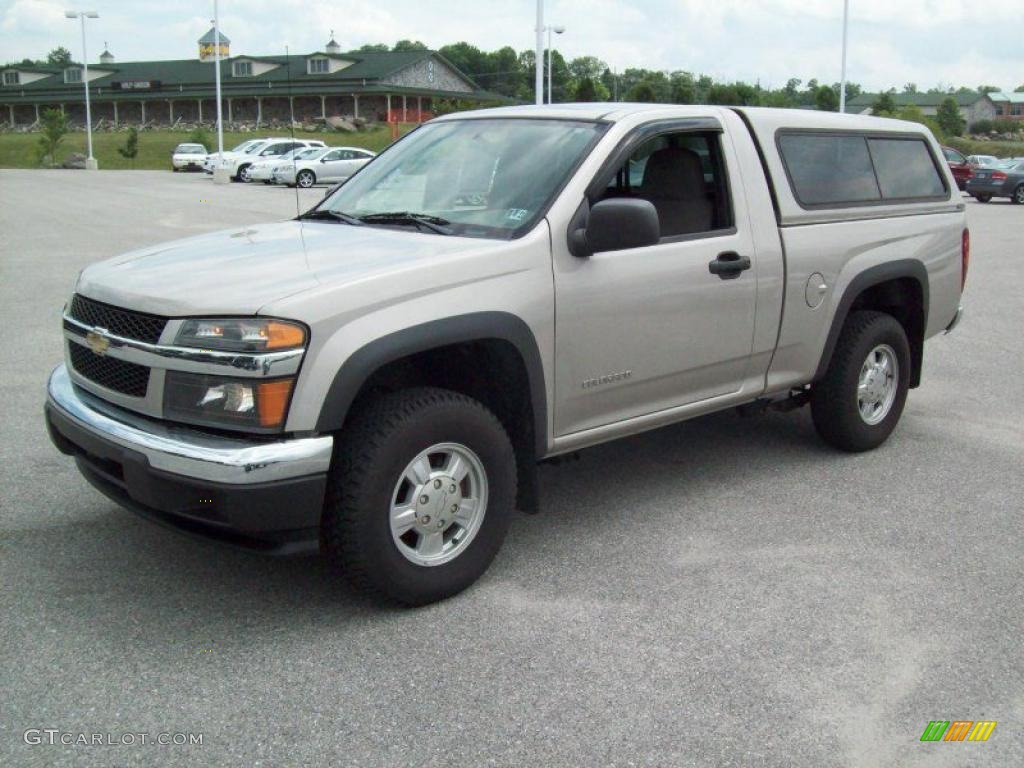 2004 Colorado LS Regular Cab 4x4 - Silver Birch Metallic / Very Dark Pewter photo #11