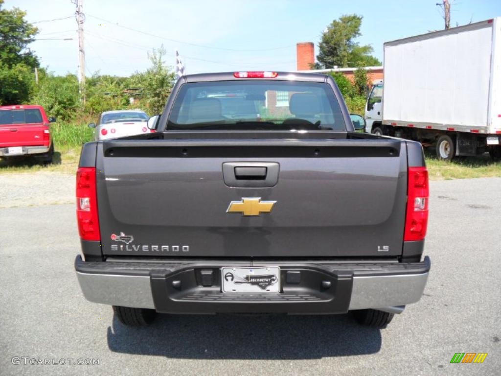 2010 Silverado 1500 LS Regular Cab - Taupe Gray Metallic / Dark Titanium photo #3