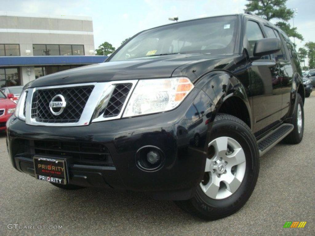 2008 Pathfinder S - Super Black / Graphite photo #1