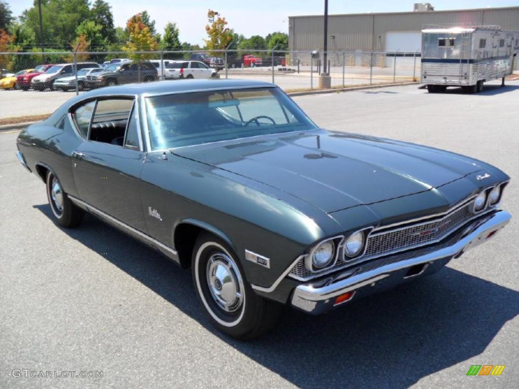 1968 Chevelle Malibu - Sequoia Green Metallic / Black photo #5