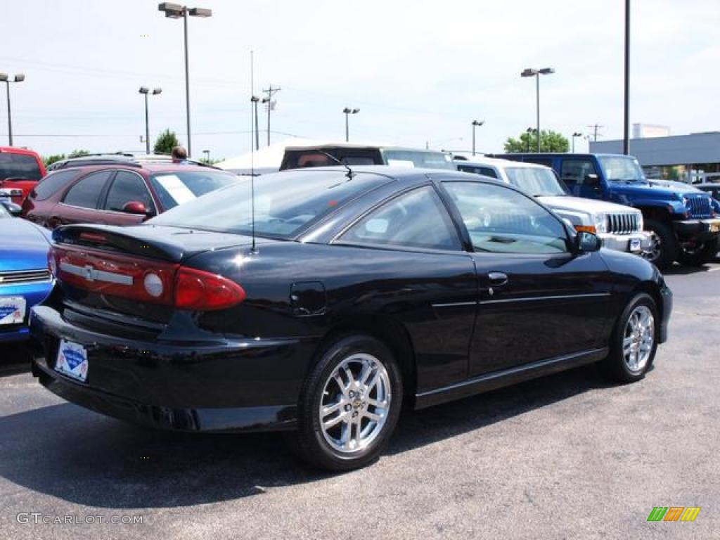 2003 Cavalier LS Sport Coupe - Black / Graphite Gray photo #3