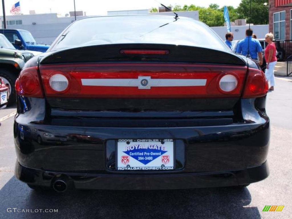 2003 Cavalier LS Sport Coupe - Black / Graphite Gray photo #6