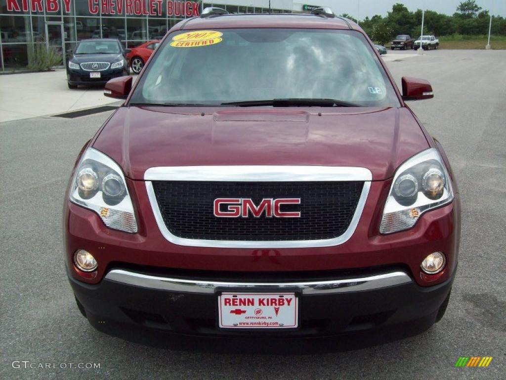 2007 Acadia SLT - Red Jewel Tintcoat / Titanium photo #20