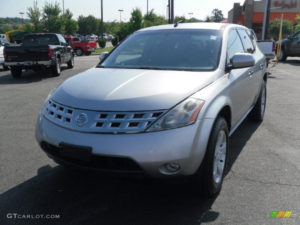 2005 Murano S AWD - Sheer Silver Metallic / Charcoal photo #6