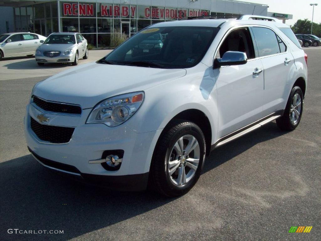 2010 Equinox LTZ AWD - Summit White / Jet Black/Light Titanium photo #11