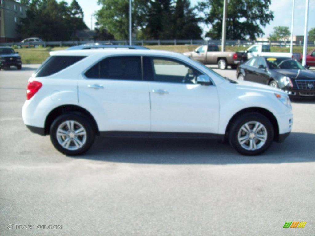 2010 Equinox LTZ AWD - Summit White / Jet Black/Light Titanium photo #13