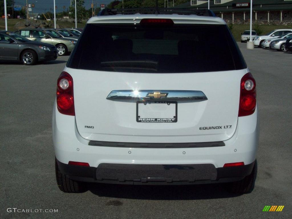 2010 Equinox LTZ AWD - Summit White / Jet Black/Light Titanium photo #14
