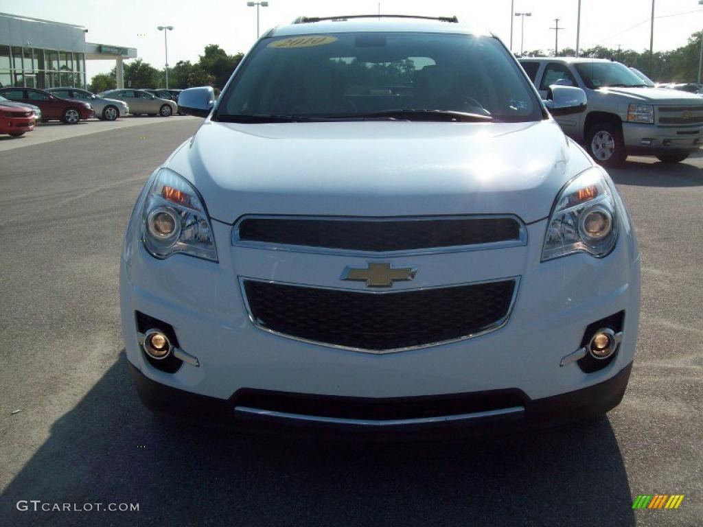 2010 Equinox LTZ AWD - Summit White / Jet Black/Light Titanium photo #19