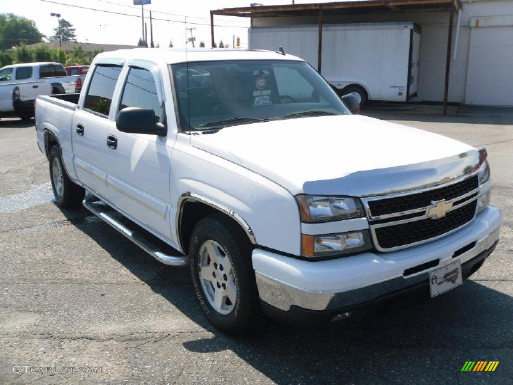 2006 Silverado 1500 LT Crew Cab - Summit White / Medium Gray photo #6