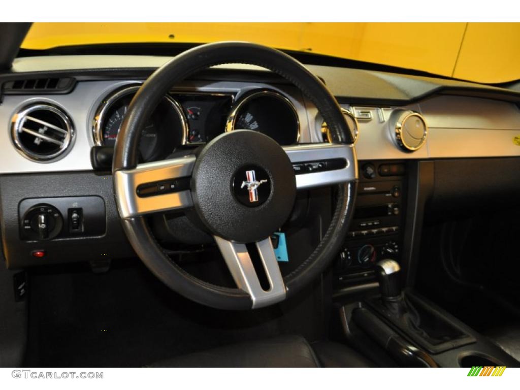 2005 Mustang GT Premium Coupe - Screaming Yellow / Dark Charcoal photo #7