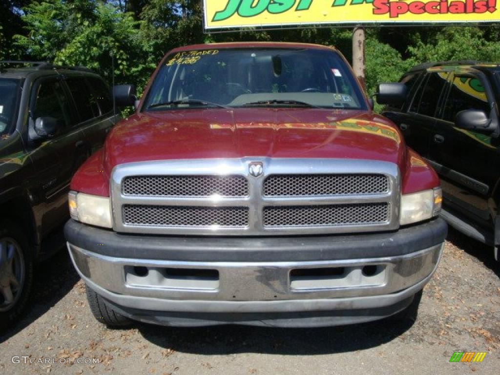 1996 Ram 1500 ST Extended Cab 4x4 - Claret Red Pearl / Tan photo #6