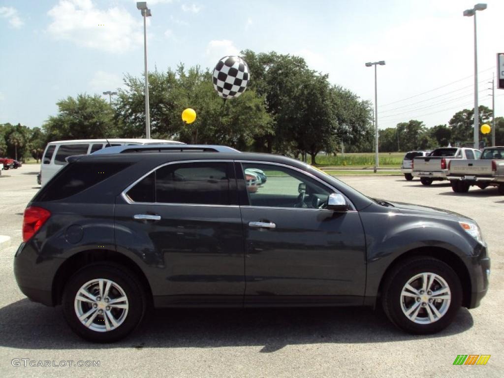 2010 Equinox LTZ - Black Granite Metallic / Jet Black/Light Titanium photo #10