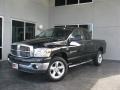 2007 Brilliant Black Crystal Pearl Dodge Ram 1500 SLT Quad Cab 4x4  photo #1