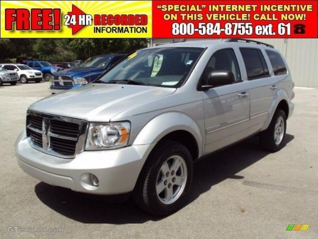 2009 Durango SLT - Bright Silver Metallic / Dark Slate Gray/Light Slate Gray photo #1