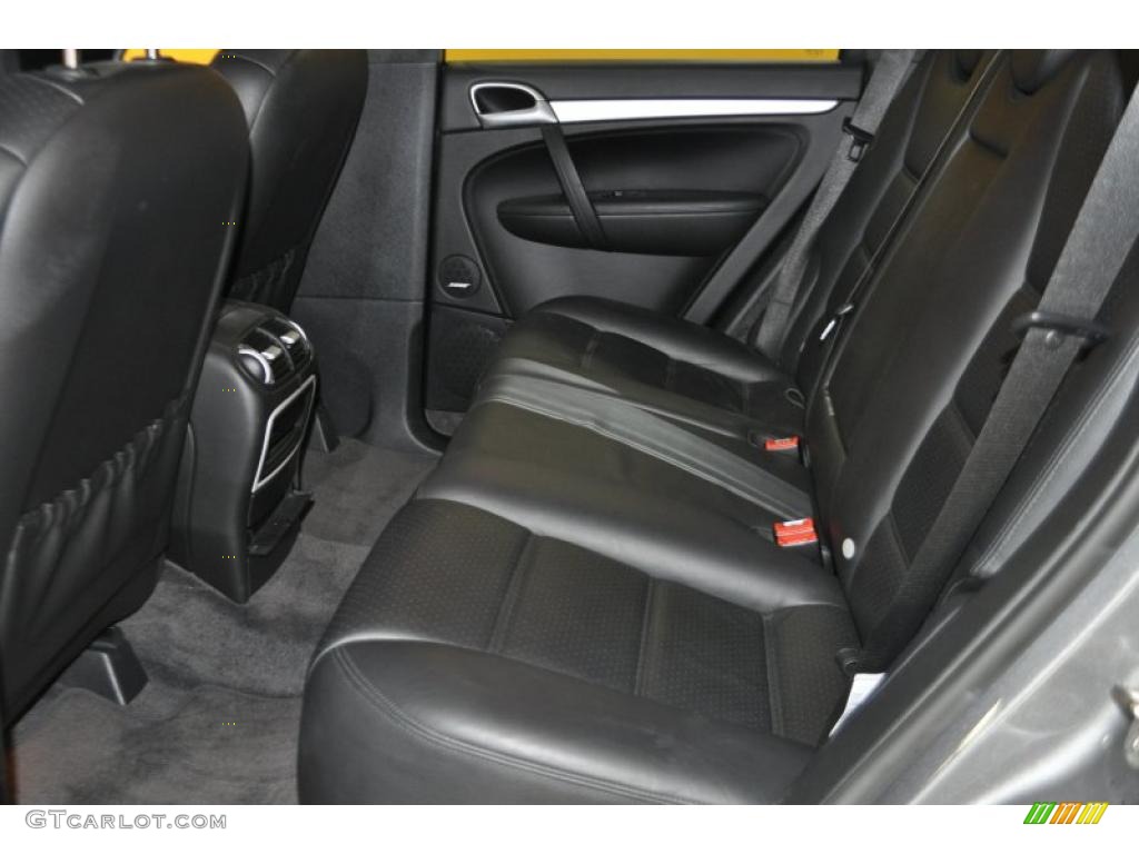 Black Full Leather Interior 2008 Porsche Cayenne Turbo Photo #33372801