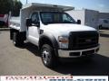 Oxford White - F450 Super Duty Regular Cab 4x4 Chassis Dump Truck Photo No. 4