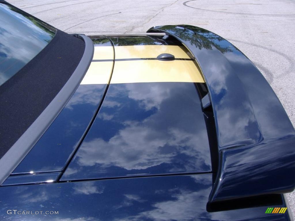 2007 Mustang Shelby GT-H Convertible - Black/Gold Stripe / Dark Charcoal photo #12