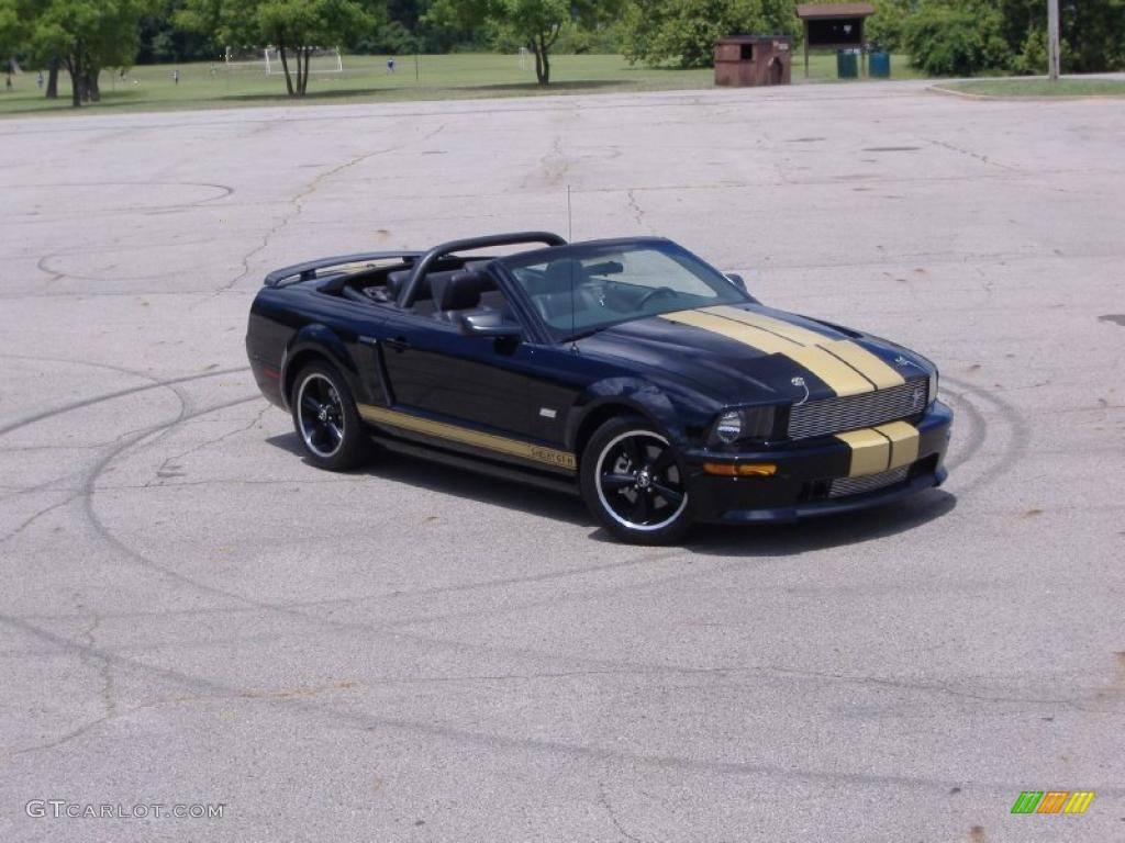 2007 Mustang Shelby GT-H Convertible - Black/Gold Stripe / Dark Charcoal photo #31