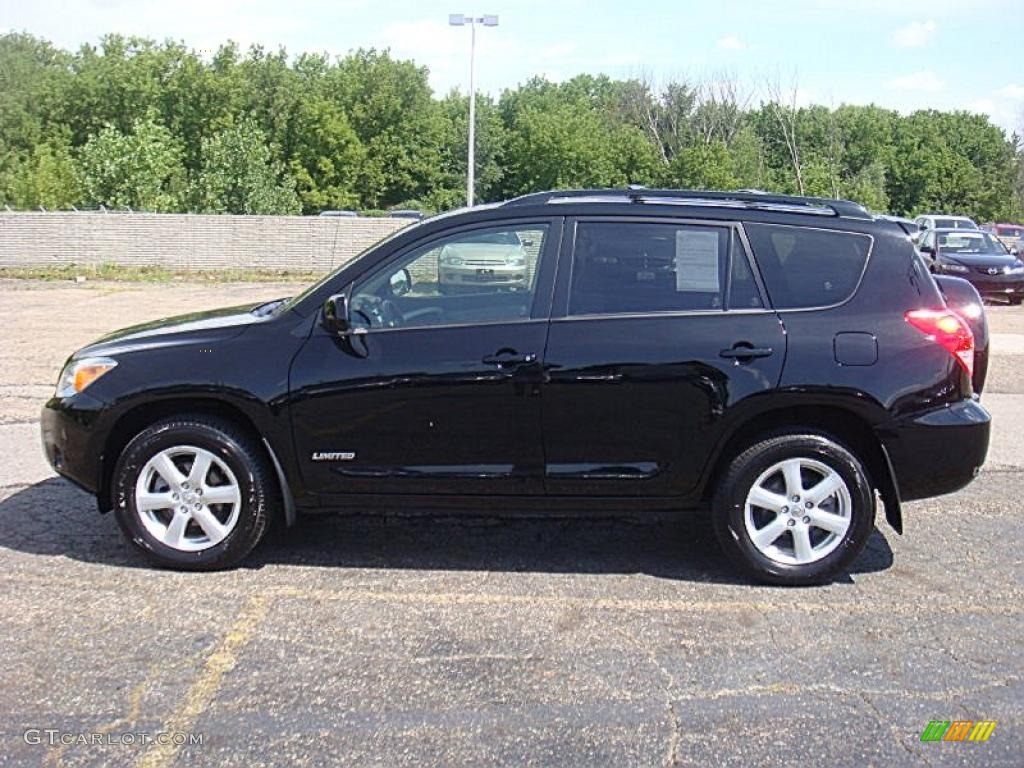 2007 RAV4 Limited 4WD - Black / Taupe photo #1