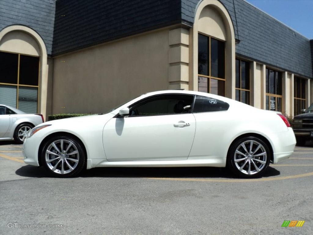 2008 G 37 S Sport Coupe - Ivory Pearl White / Graphite photo #4
