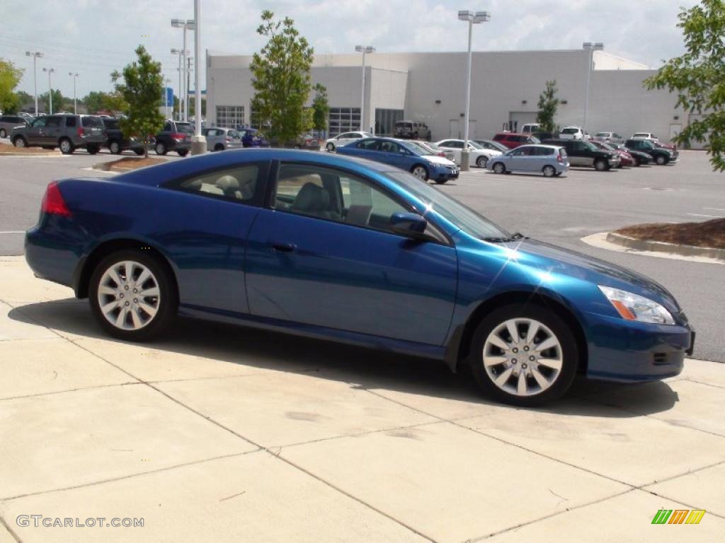 2006 Accord EX V6 Coupe - Sapphire Blue Pearl / Ivory photo #4