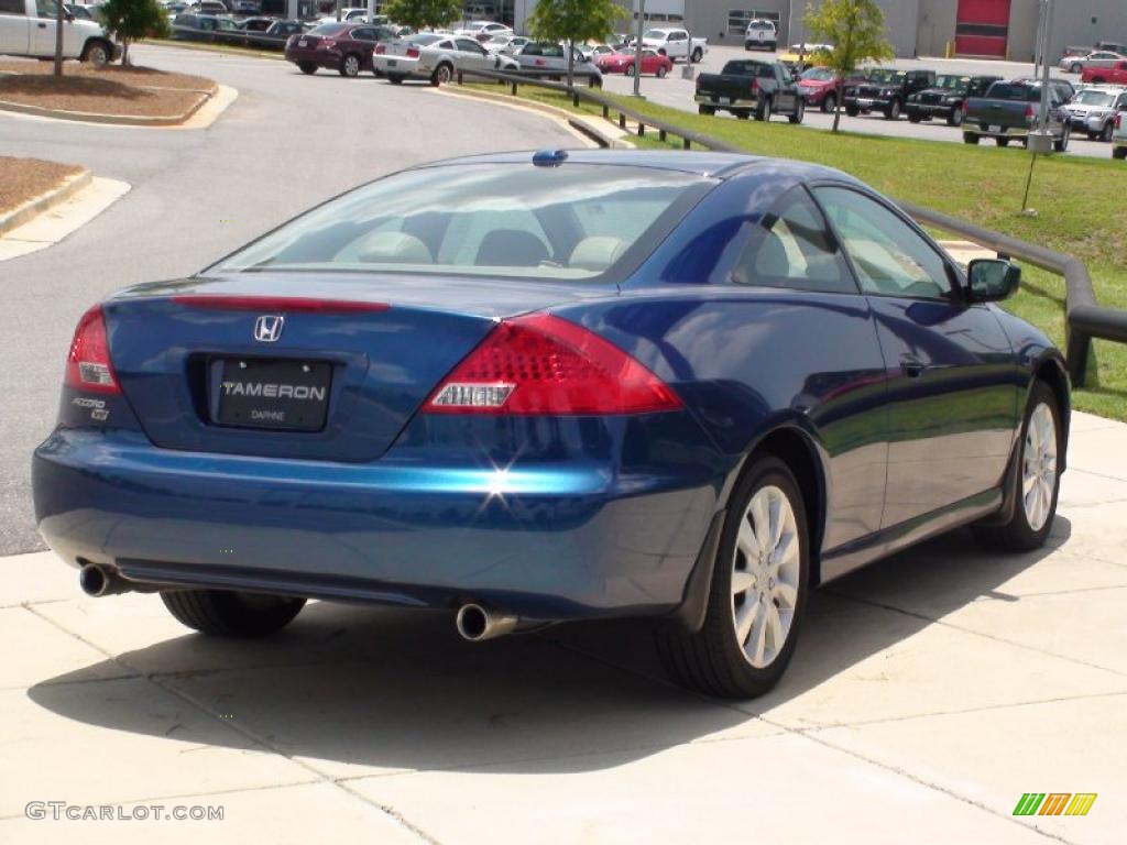 2006 Accord EX V6 Coupe - Sapphire Blue Pearl / Ivory photo #7