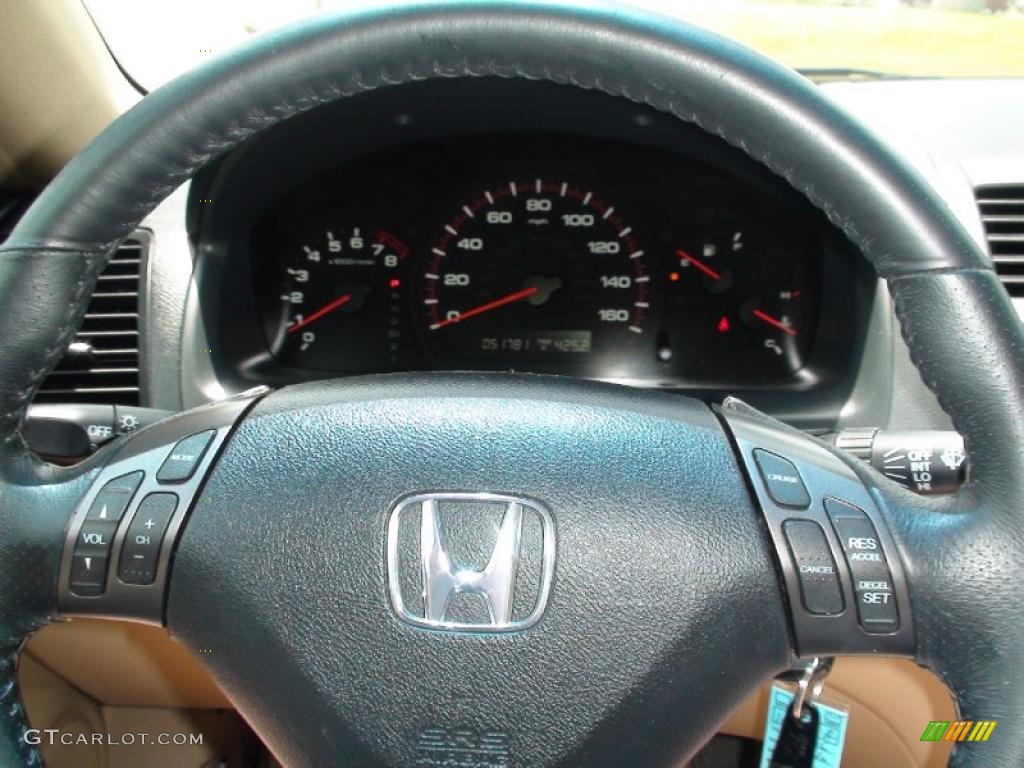 2006 Accord EX V6 Coupe - Sapphire Blue Pearl / Ivory photo #21
