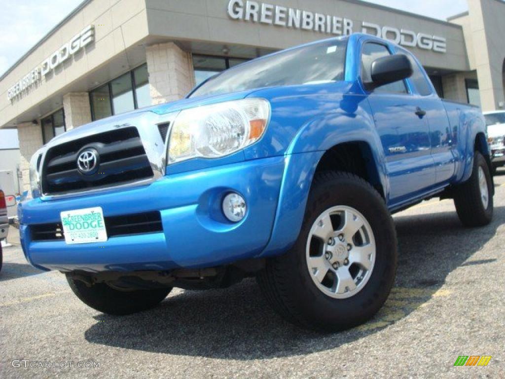 2005 Tacoma PreRunner TRD Access Cab - Speedway Blue / Graphite Gray photo #1