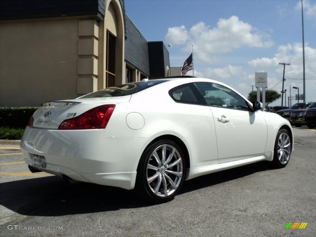2009 G 37 S Sport Coupe - Moonlight White / Stone photo #6