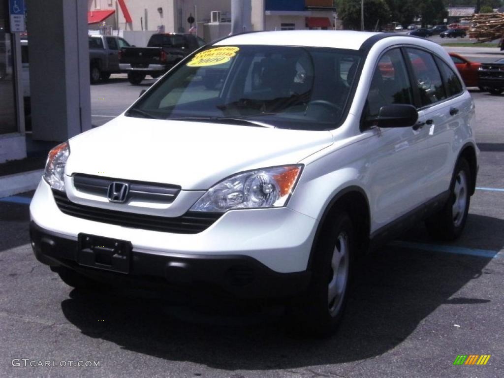 2009 CR-V LX - Taffeta White / Gray photo #2