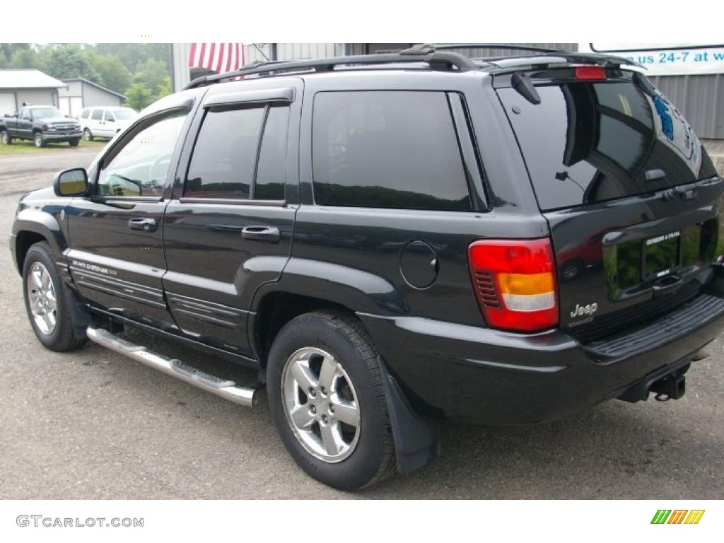 2004 Grand Cherokee Limited 4x4 - Brillant Black Crystal Pearl / Taupe photo #15