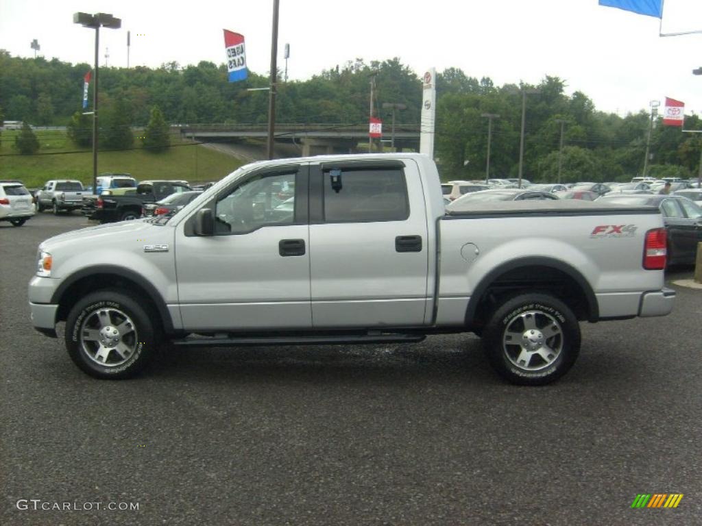 2004 F150 FX4 SuperCrew 4x4 - Silver Metallic / Black photo #4