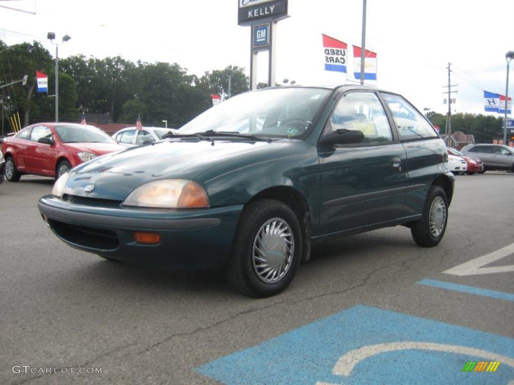 Woodland Green Metallic 1997 Geo Metro LSi Coupe Exterior Photo #33389381