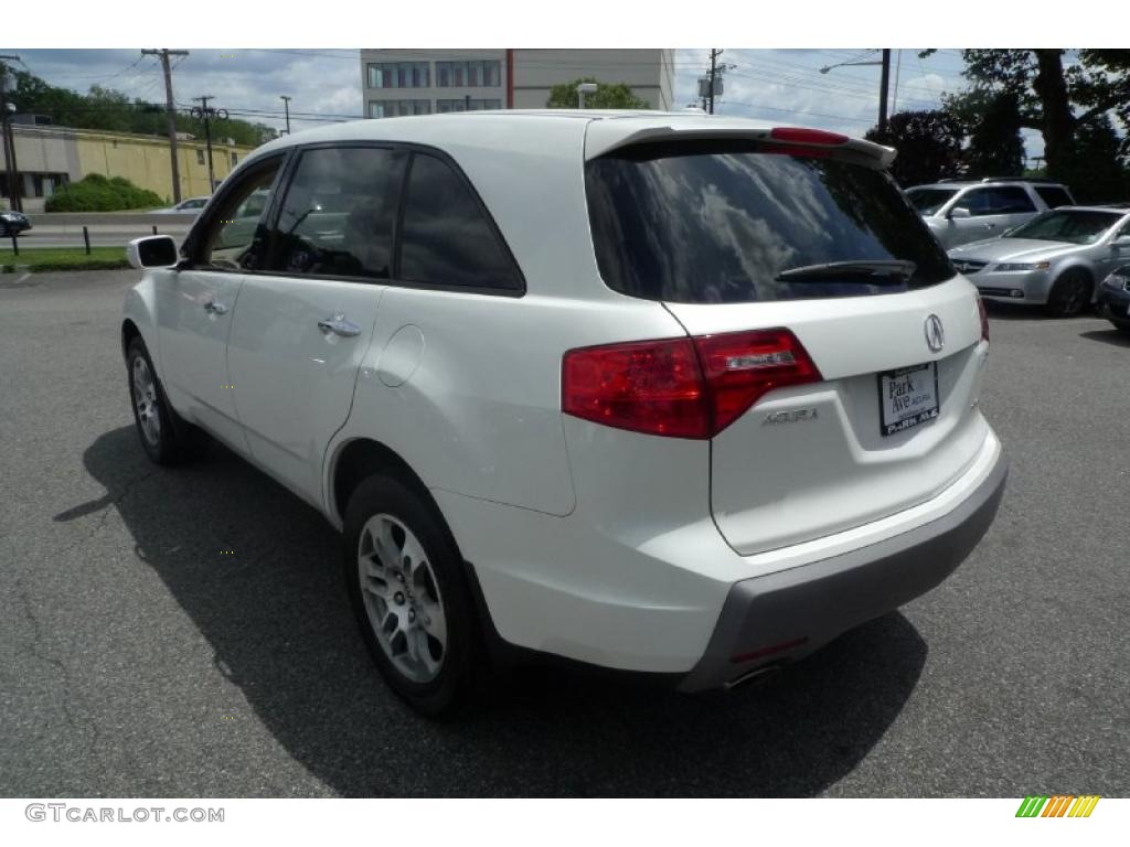 2007 MDX  - Aspen White Pearl / Parchment photo #2