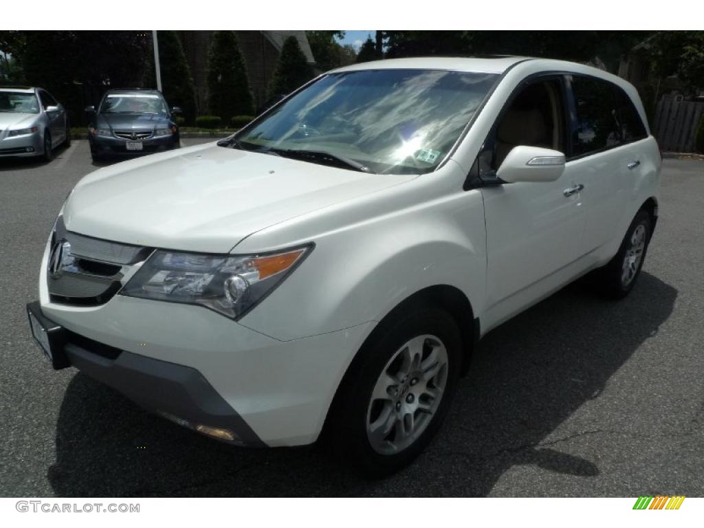 2007 MDX  - Aspen White Pearl / Parchment photo #3