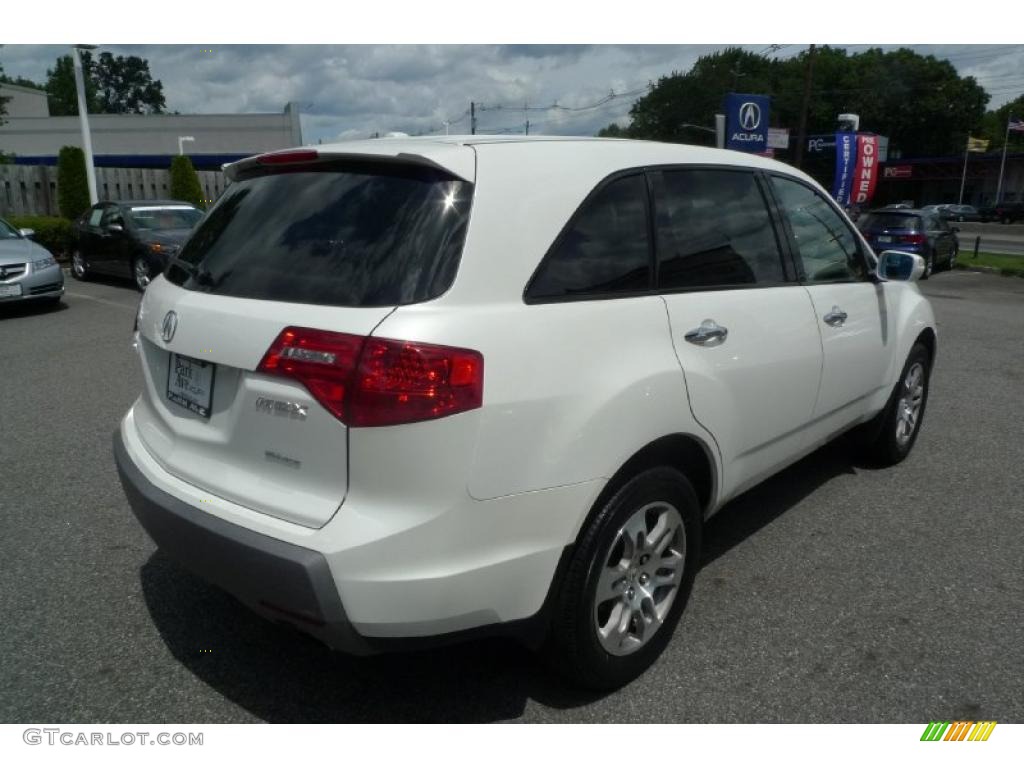 2007 MDX  - Aspen White Pearl / Parchment photo #4