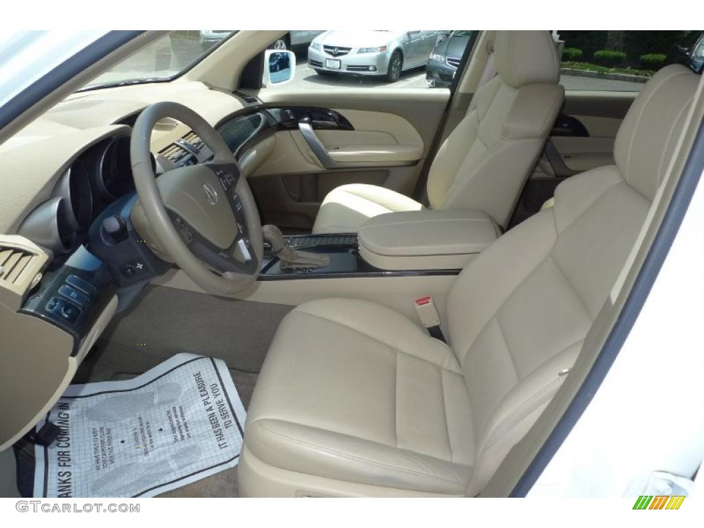 2007 MDX  - Aspen White Pearl / Parchment photo #5