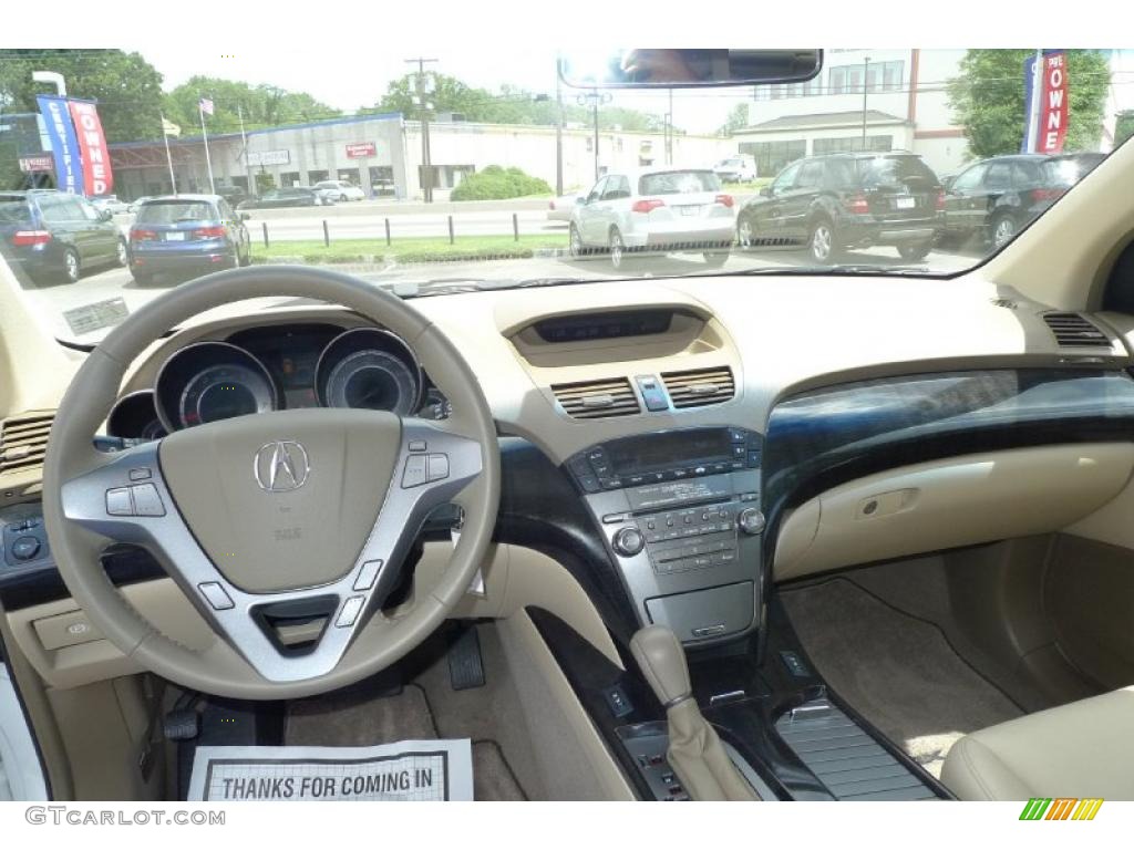 2007 MDX  - Aspen White Pearl / Parchment photo #8