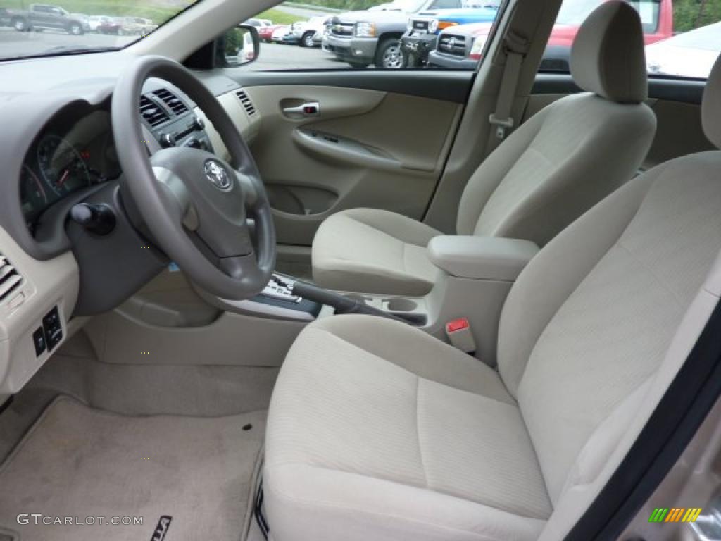 2010 Corolla LE - Desert Sand Metallic / Bisque photo #8