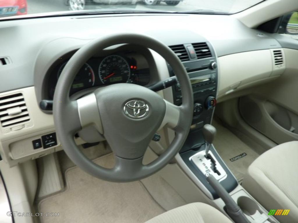 2010 Corolla LE - Desert Sand Metallic / Bisque photo #9