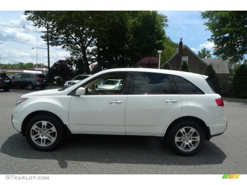 2007 MDX  - Aspen White Pearl / Parchment photo #20