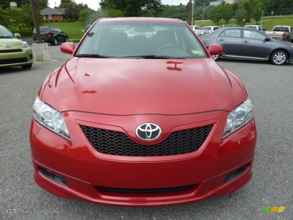 2008 Camry SE - Barcelona Red Metallic / Ash photo #2