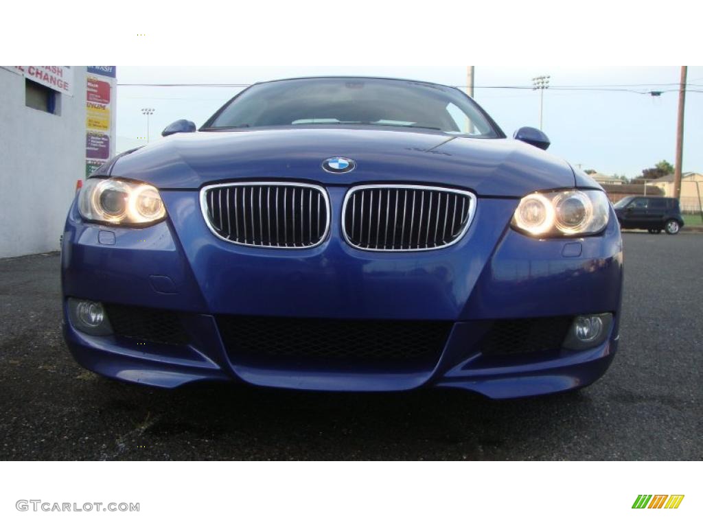 2007 3 Series 328xi Coupe - Montego Blue Metallic / Black photo #6