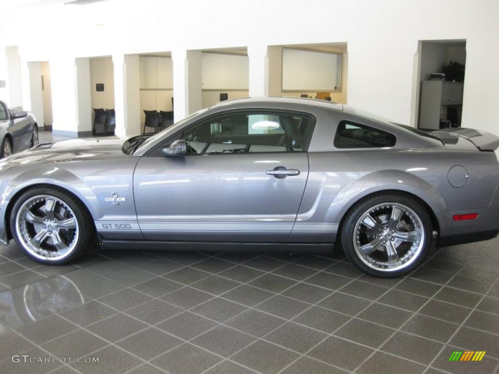 2007 Mustang Shelby GT500 Coupe - Tungsten Grey Metallic / Black Leather photo #4
