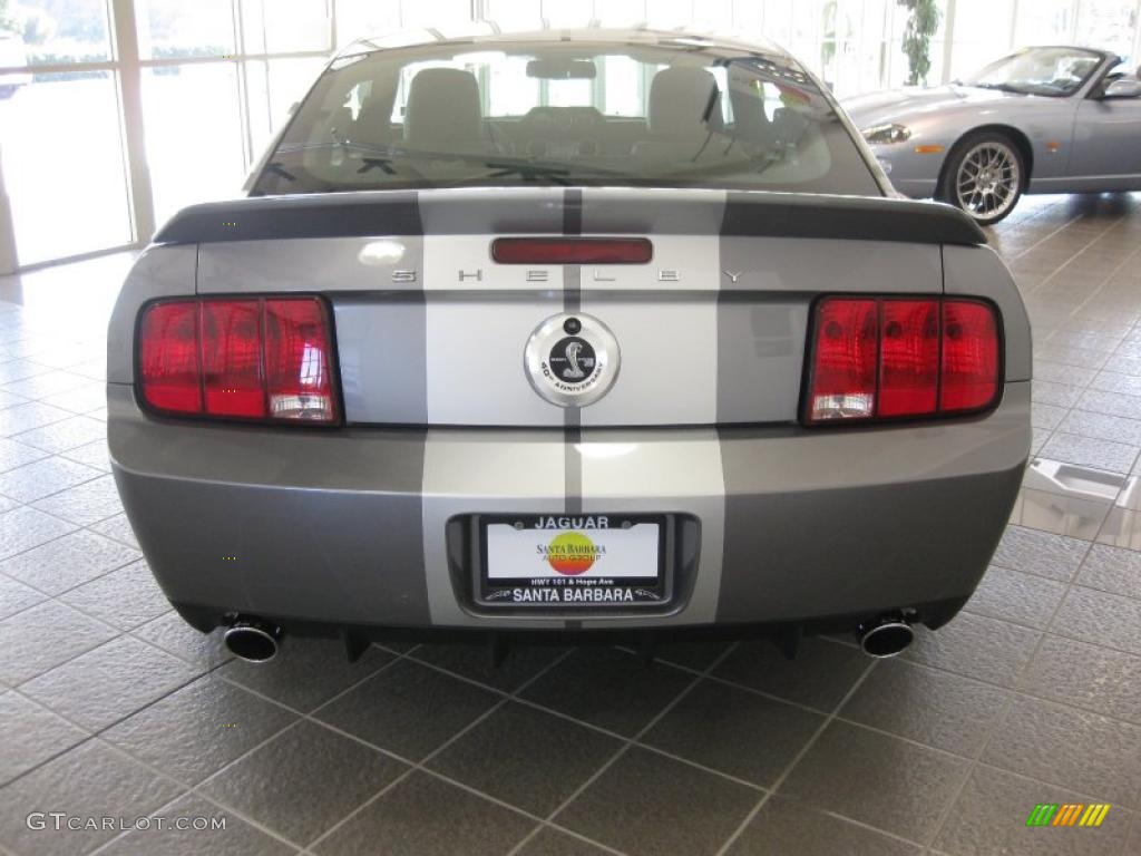 2007 Mustang Shelby GT500 Coupe - Tungsten Grey Metallic / Black Leather photo #5