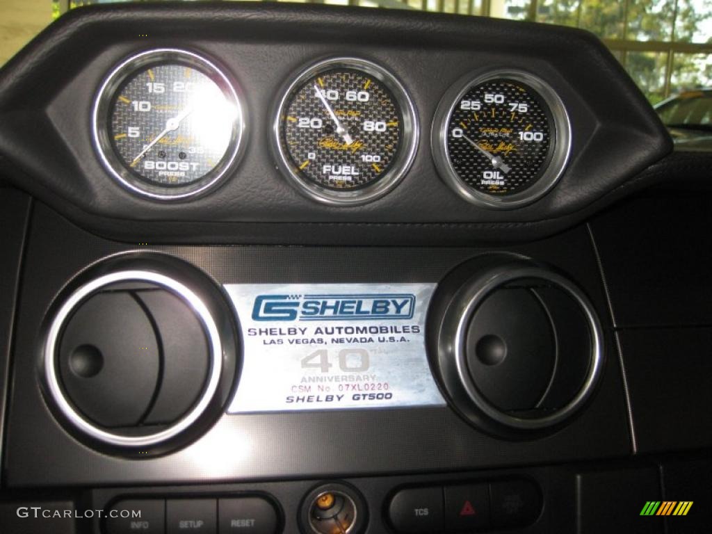 2007 Mustang Shelby GT500 Coupe - Tungsten Grey Metallic / Black Leather photo #9